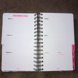 Pink planner
